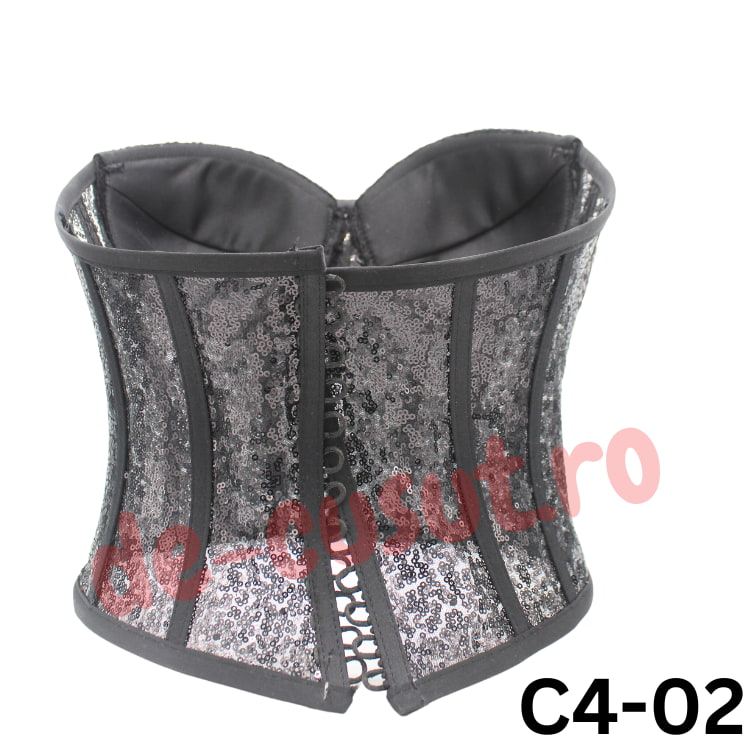 Corsetul este creat pentru a accentua talia și pentru a oferi acea imagine de clepsidra dorită de fiecare reprezentantă a sexului frumos. Fiecare femeie are nevoie uneori de un corset. Sunt confortabilie și se modeleaza pe corp, se leaga cu snur la spate.