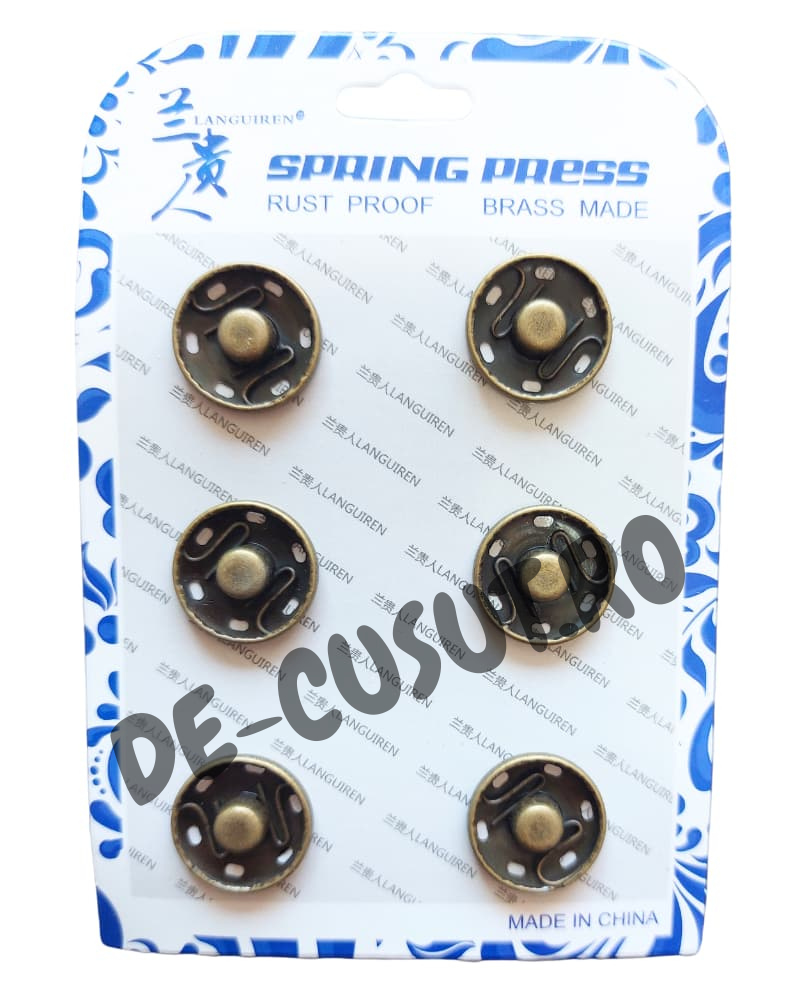 Capse de cusut din metal 18mm - imagine 3