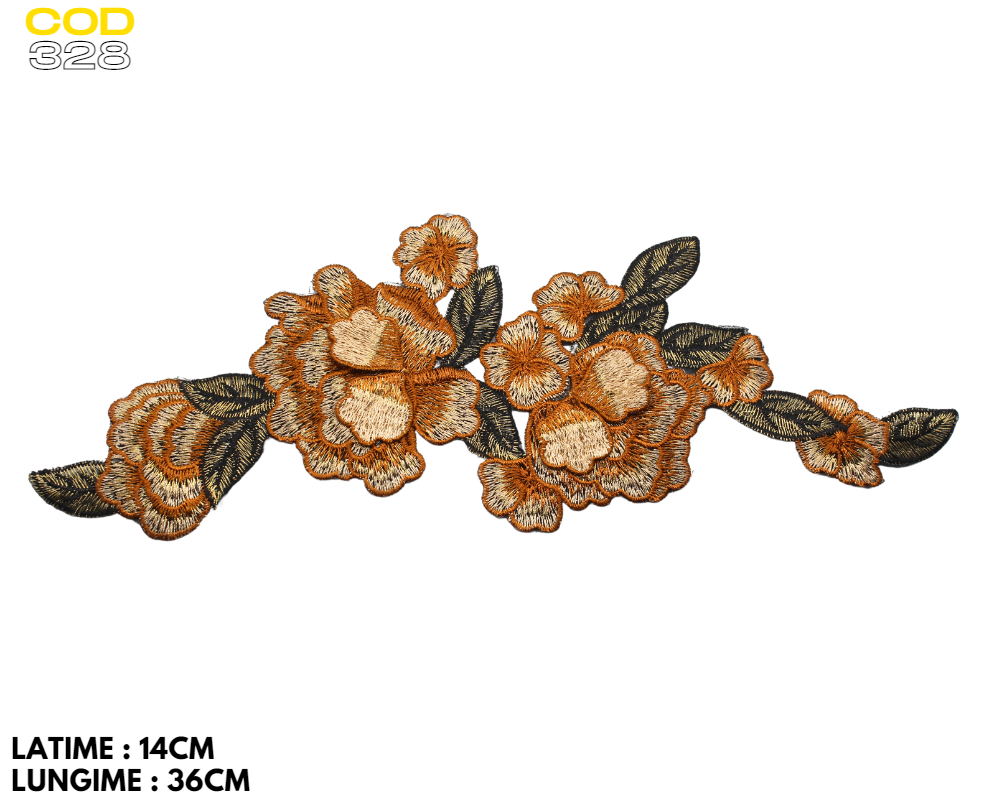 Aplicatii florale 3D-cod 328