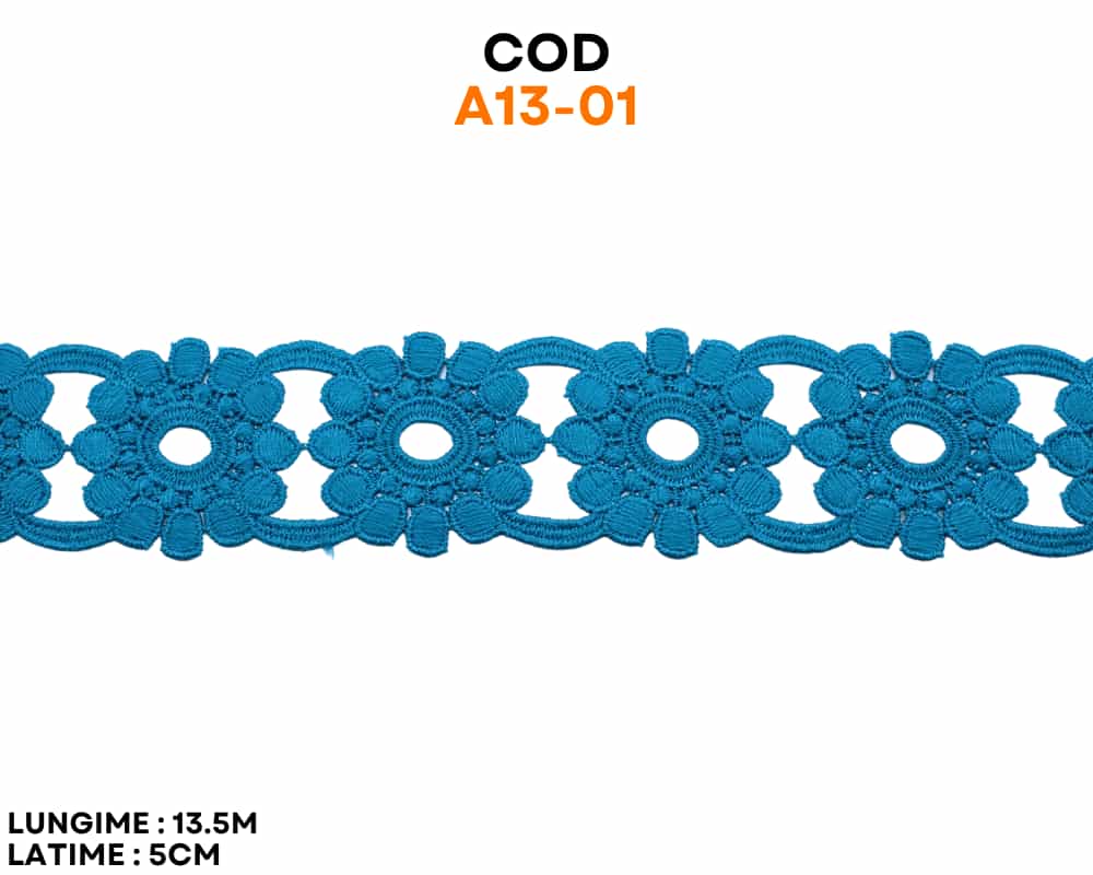 Dantela flori bumbac cod A13-01