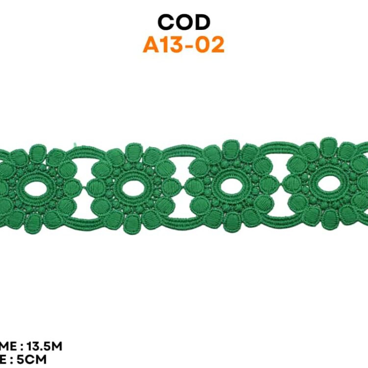 Dantela flori bumbac cod A13-02