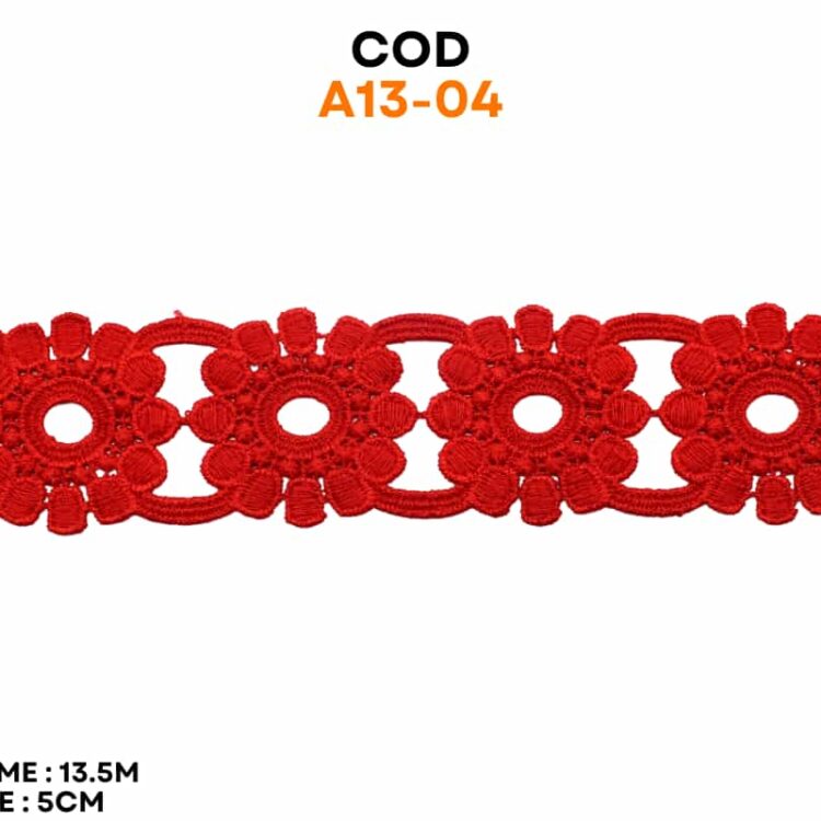 Dantela flori bumbac cod A13-04