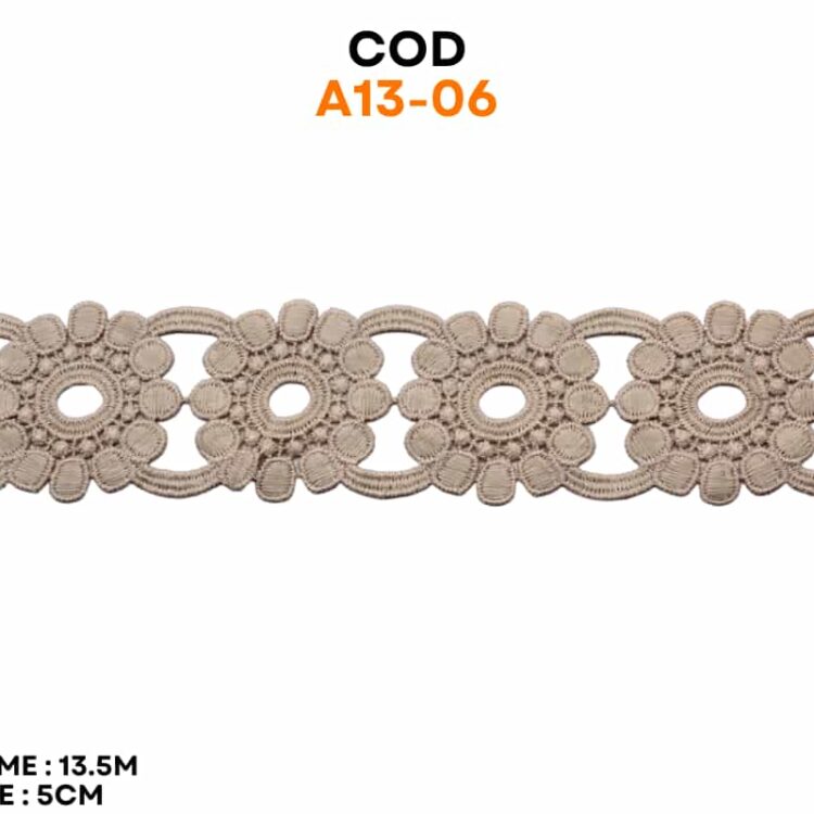 Dantela flori bumbac cod A13-06