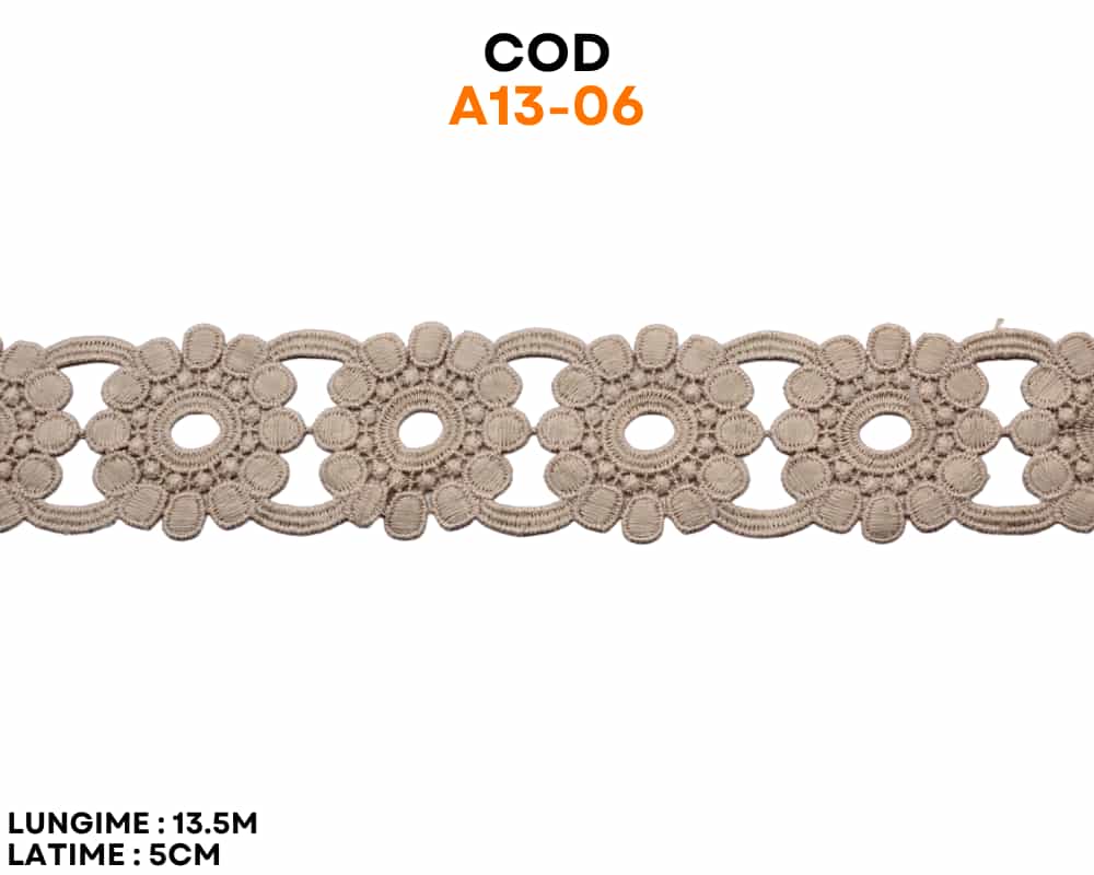 Dantela flori bumbac cod A13-06
