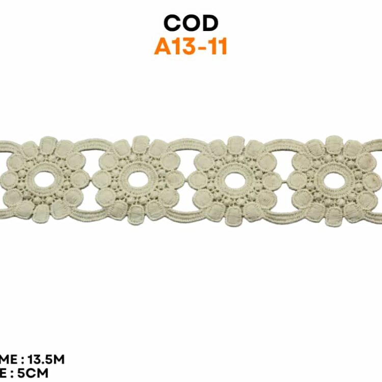 Dantela flori bumbac cod A13-11