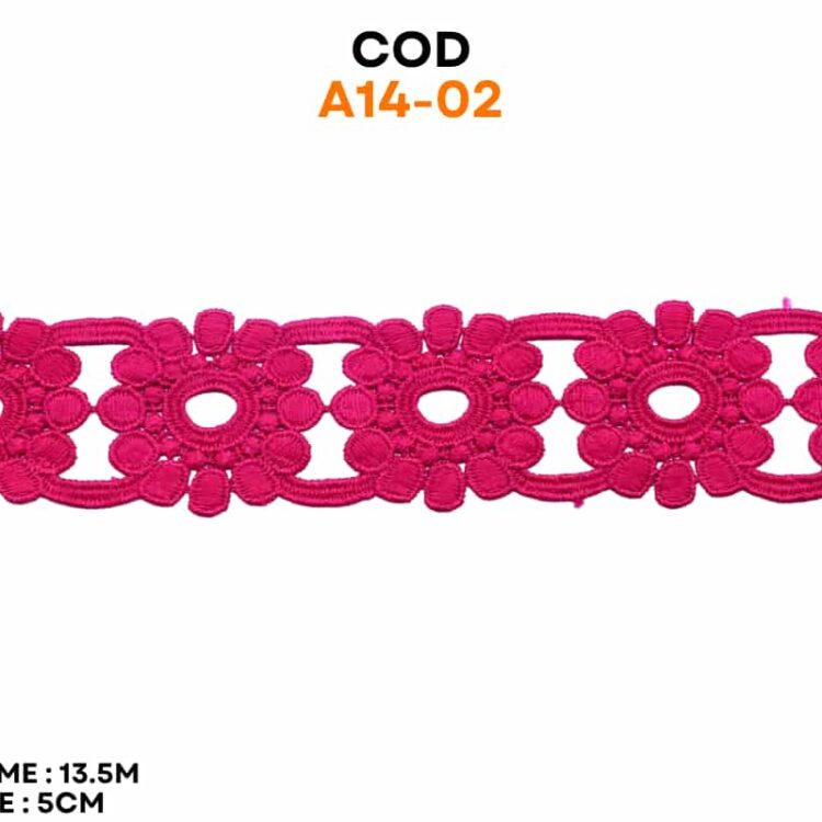 Dantela flori bumbac cod A14-02