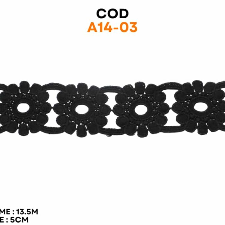 Dantela flori bumbac cod A14-03 