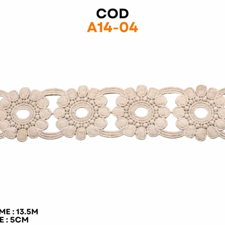 Dantela flori bumbac cod A14-04
