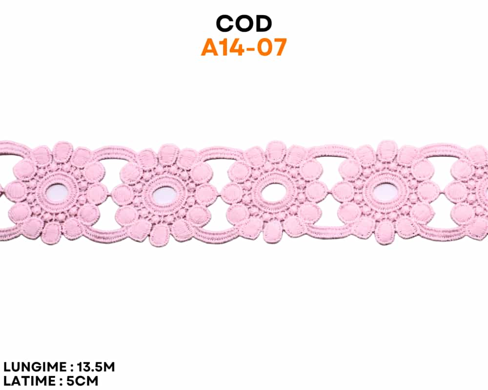 Dantela flori bumbac cod A14-07