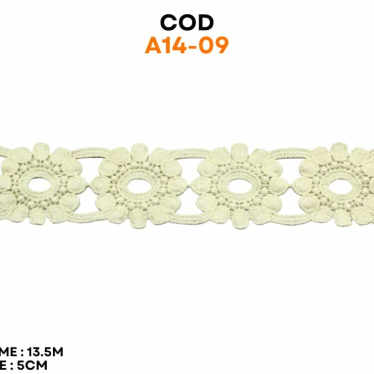 Dantela flori bumbac cod A14-09