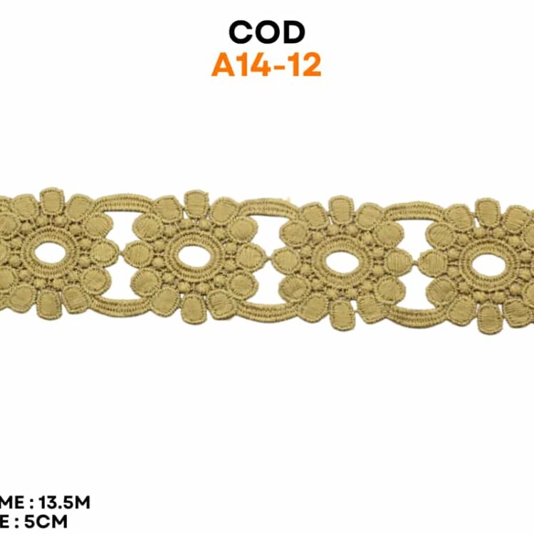 Dantela flori bumbac cod A14-12