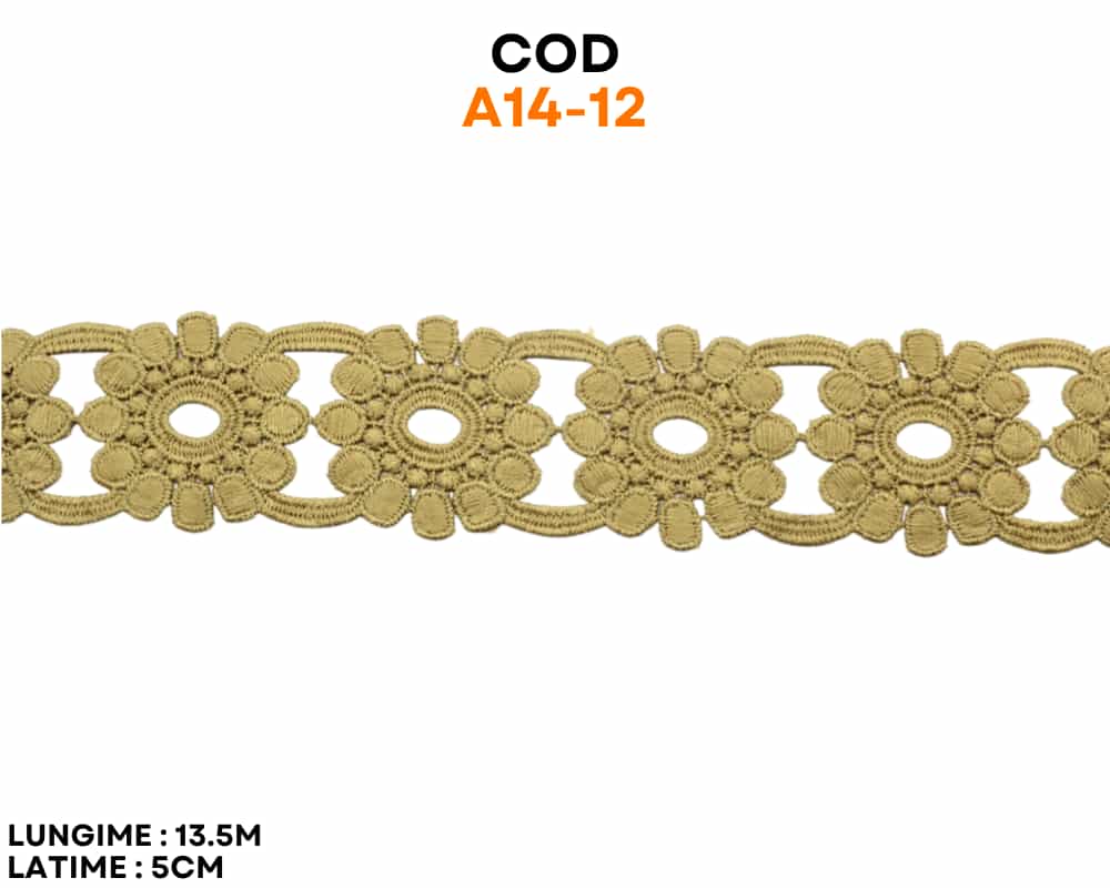 Dantela flori bumbac cod A14-12