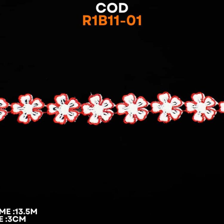 Dantela flori bumbac cod R1B11-01