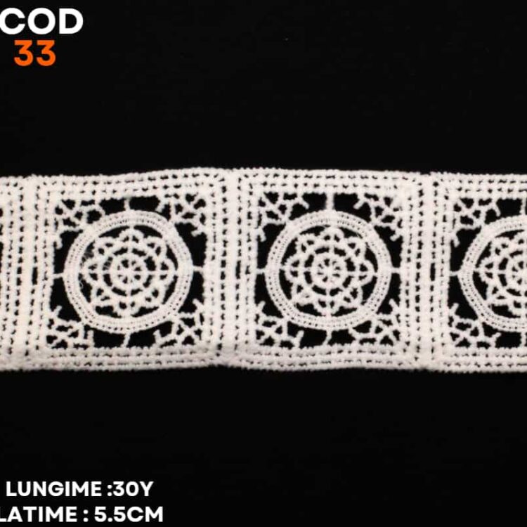 Dantela bumbac-cod 33 ivoar