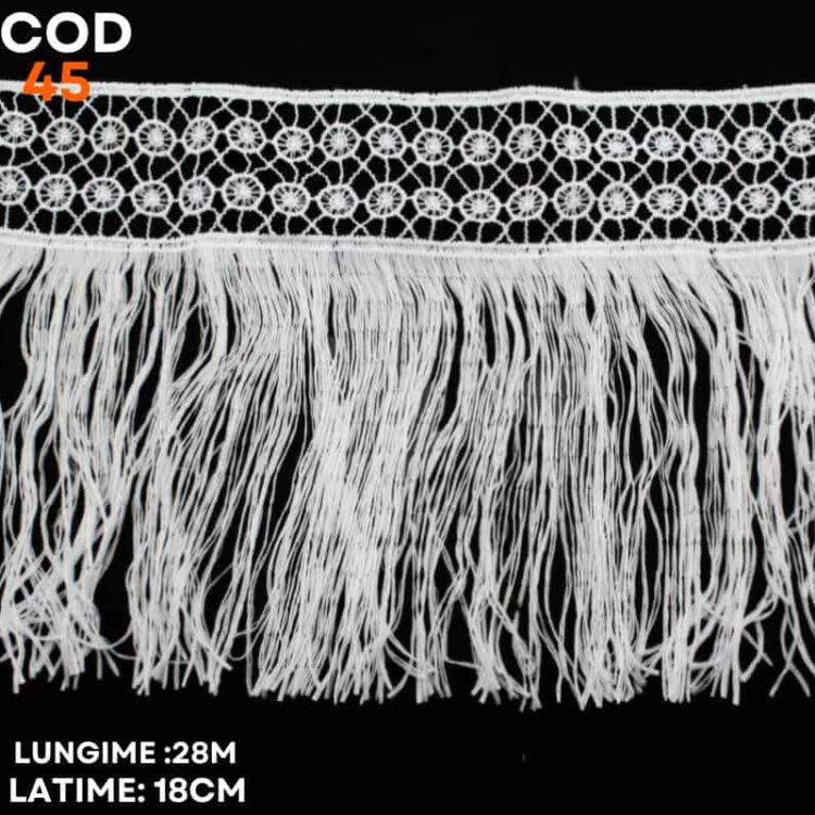 Dantela bumbac cu franjuri-cod 45