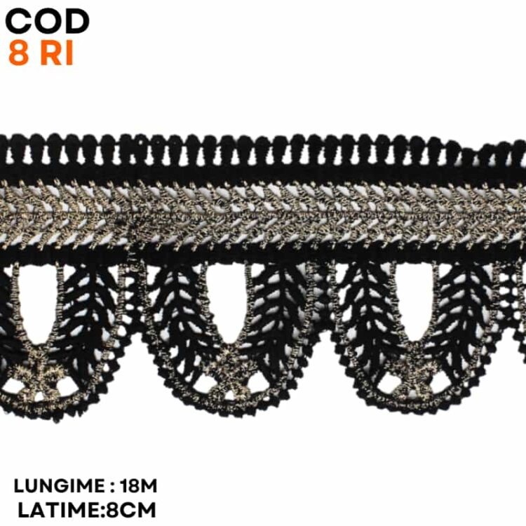 Dantela poliester cu lurex cod 8 RI